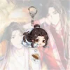 6cm Tian Guan Ci Fu Keychain Man Heaven Officials Blessing Key Chain Women Pendant Key Ring 4 - Heaven Officials Blessing Merch