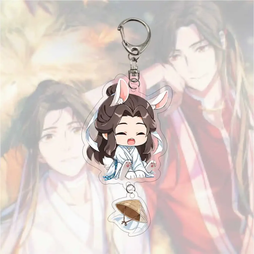 Anime Heaven Official s Blessing Keychain Tian Guan Ci Fu Acrylic Figure Car Key Chain Keyring 4 - Heaven Officials Blessing Merch