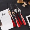 Anime Keychain Man Woman Tian Guan Ci Fu Long Tassel Keyring Heaven Official s Blessing Flower 1 - Heaven Officials Blessing Merch