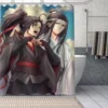 HOT Anime Mo Dao Zu Shi Shower Curtains Waterproof Fabric Cloth Bathroom Decoration Supply Washable Bath - Heaven Officials Blessing Merch