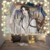 Heaven Official Blessing Illustration Anime Background Cloth Room Bedroom Dormitory Bedside Decoration Poster Tapestry 1 - Heaven Officials Blessing Merch