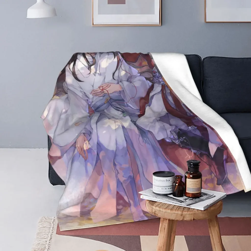 Heaven Official s Blessing Blanket Flannel Yaoi Lgbt Tgcf Xie Lian Hua Cheng Soft Throw Blankets - Heaven Officials Blessing Merch