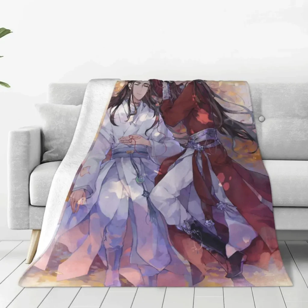 Heaven Official s Blessing Blankets Fleece Yaoi Lgbt Tgcf Xie Lian Hua Cheng Throw Blankets for - Heaven Officials Blessing Merch