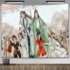 Heaven Officials Blessing Anime Tapestry Wall Hanging Aesthetic Room Decor Cartoons Tapestry Art Poster Boho Tapestries 2 - Heaven Officials Blessing Merch