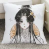 Tian Guan Ci Fu Anime Cushion 45x45cm Heaven Official S Blessing Throw Pillow Hua Cheng Xie 3 - Heaven Officials Blessing Merch