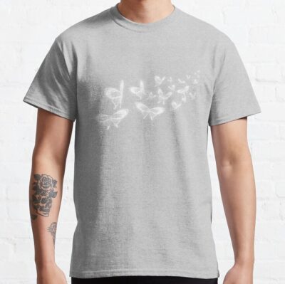 Hua Cheng Silver Butterflies T Shirt - Heaven Officials Blessing Merch